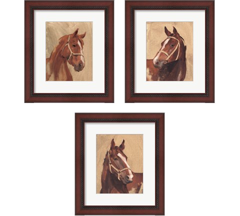 Thoroughbred 3 Piece Framed Art Print Set by Jacob Green