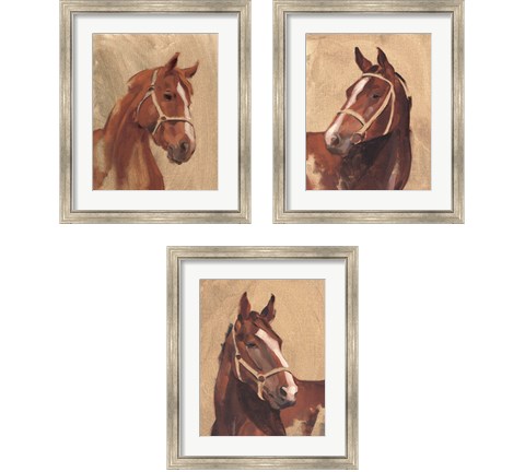 Thoroughbred 3 Piece Framed Art Print Set by Jacob Green