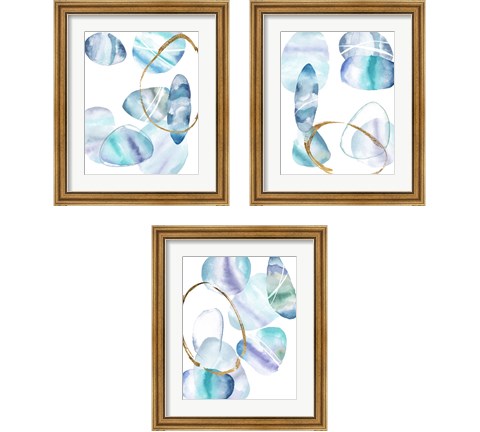 Stacking Rocks  3 Piece Framed Art Print Set by Melissa Wang