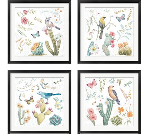 Desert Beauties 4 Piece Framed Art Print Set by Daphne Brissonnet