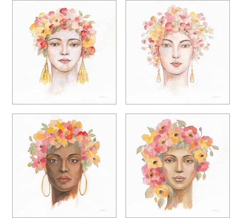 International Woman 4 Piece Art Print Set by Silvia Vassileva