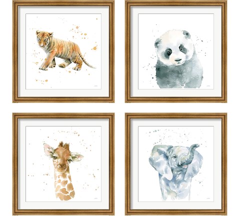 Baby Animals 4 Piece Framed Art Print Set by Katrina Pete