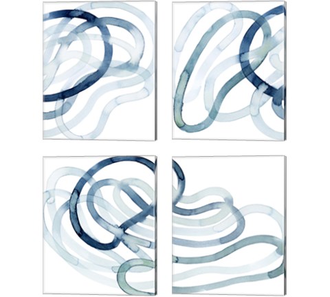 Lazuli  4 Piece Canvas Print Set by Grace Popp