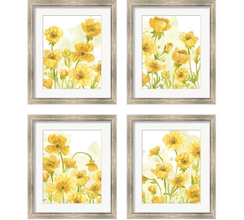 Sunshine Meadow 4 Piece Framed Art Print Set by June Erica Vess