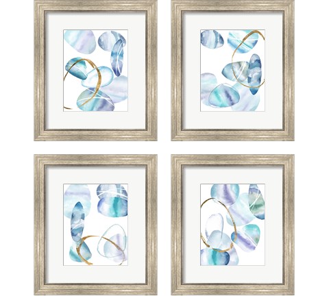 Stacking Rocks  4 Piece Framed Art Print Set by Melissa Wang