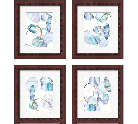 Stacking Rocks  4 Piece Framed Art Print Set by Melissa Wang