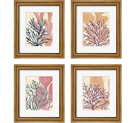 Chromatic Sea Tangle 4 Piece Framed Art Print Set by Annie Warren