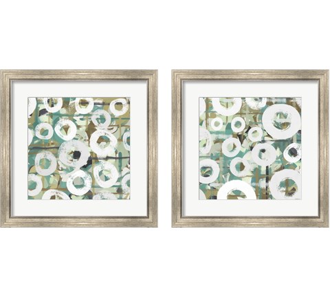 White Spheres 2 Piece Framed Art Print Set by Dan Meneely