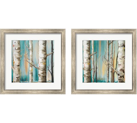 Birch Forest 2 Piece Framed Art Print Set by Patricia Pinto