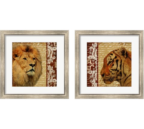 Safari Script 2 Piece Framed Art Print Set by Patricia Pinto