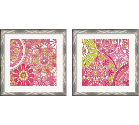 Pink Bubblegum 2 Piece Framed Art Print Set by SD Graphics Studio