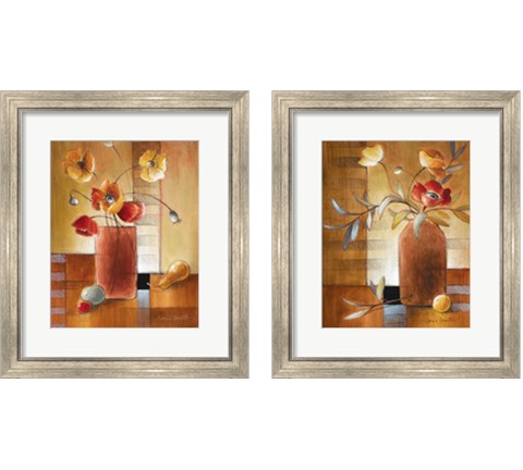 Afternoon Poppy Still Life 2 Piece Framed Art Print Set by Lanie Loreth