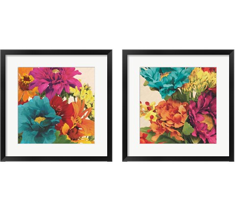 Pop Art Flower 2 Piece Framed Art Print Set by Jocelyn Anderson