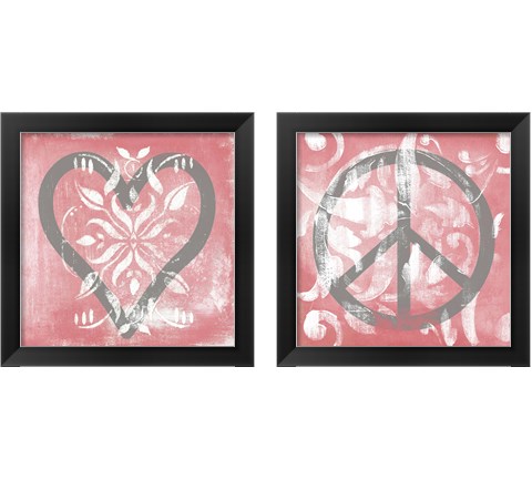 Love & Peace 2 Piece Framed Art Print Set by Hakimipour - Ritter