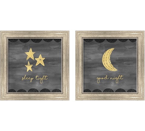 Good Night Sleep Tight 2 Piece Framed Art Print Set by Noonday Design