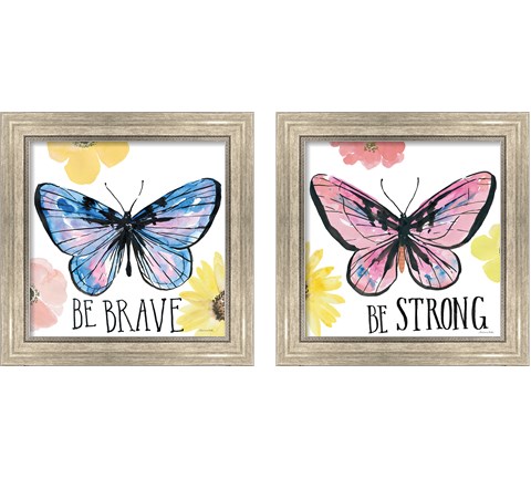 Beautiful Butterfly 2 Piece Framed Art Print Set by Sara Zieve Miller