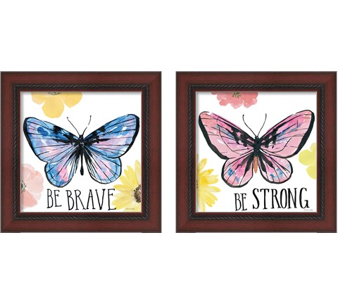 Beautiful Butterfly 2 Piece Framed Art Print Set by Sara Zieve Miller