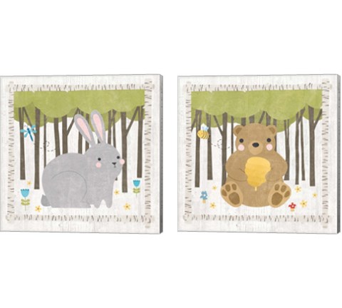 Woodland Hideaway 2 Piece Canvas Print Set by Moira Hershey