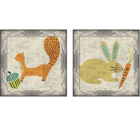 Ada's Animals 2 Piece Framed Art Print Set by Chariklia Zarris