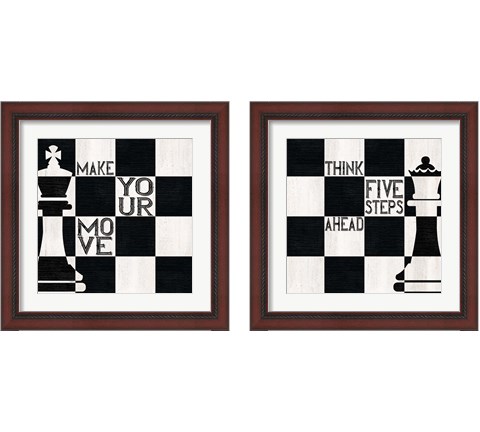 Chess 2 Piece Framed Art Print Set by Tara Reed