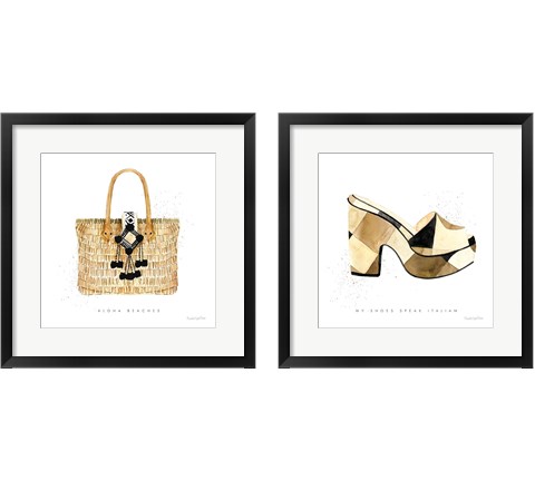 Beach Glam 2 Piece Framed Art Print Set by Mercedes Lopez Charro