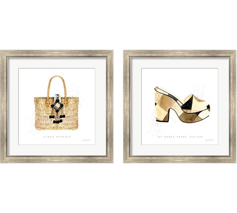 Beach Glam 2 Piece Framed Art Print Set by Mercedes Lopez Charro