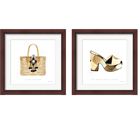 Beach Glam 2 Piece Framed Art Print Set by Mercedes Lopez Charro