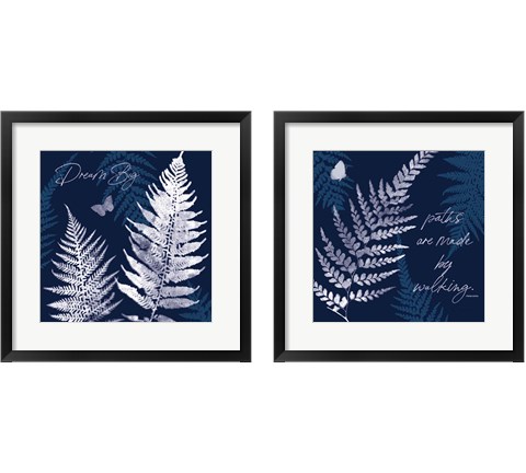 Dark True Blue 2 Piece Framed Art Print Set by Katie Pertiet