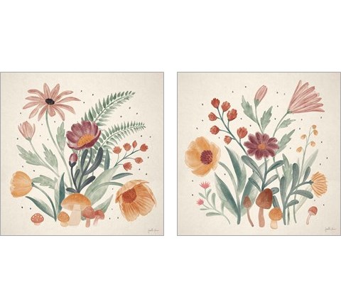 Cottage Botanical 2 Piece Art Print Set by Janelle Penner