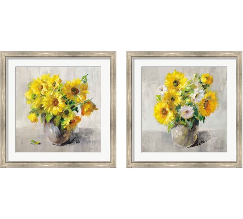 Sunflower Still Life 2 Piece Framed Art Print Set by Danhui Nai