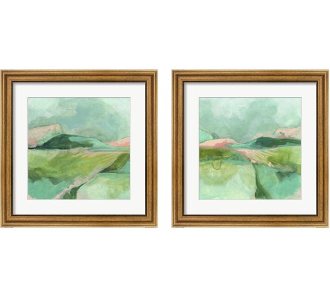 Mint Valley 2 Piece Framed Art Print Set by June Erica Vess