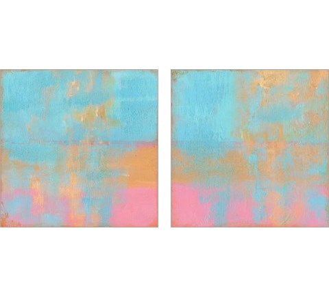 Day Glow Pastel 2 Piece Art Print Set by Carol Young