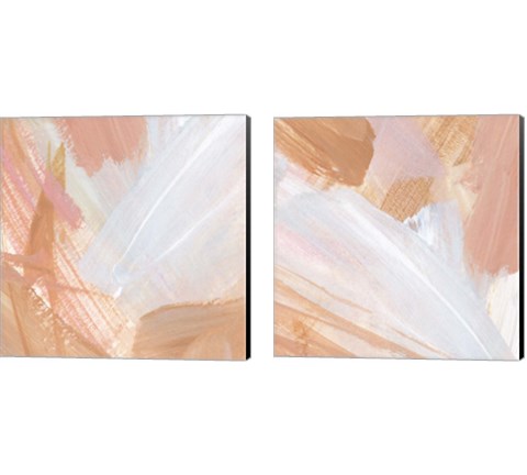 Pink Vanilla 2 Piece Canvas Print Set by Annie Warren