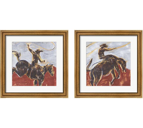 Morning Roundup 2 Piece Framed Art Print Set by Annie Warren