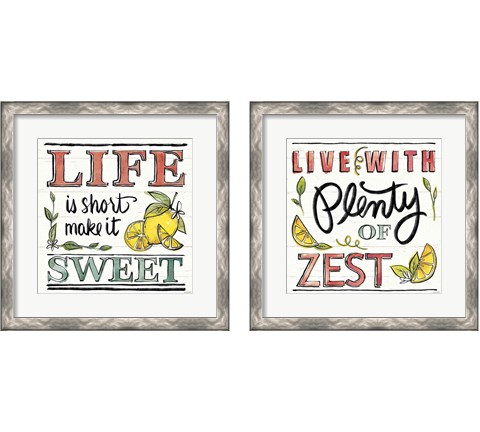 Lemonade Stand 2 Piece Framed Art Print Set by Anne Tavoletti