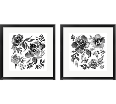 Delft Delight Black 2 Piece Framed Art Print Set by Kristy Rice