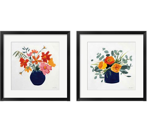 Simplicity Bouquet 2 Piece Framed Art Print Set by Pamela Munger