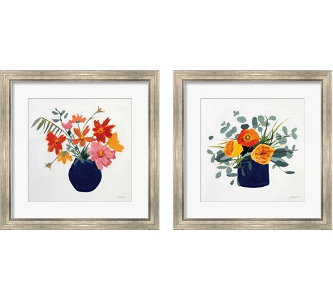 Simplicity Bouquet 2 Piece Framed Art Print Set by Pamela Munger