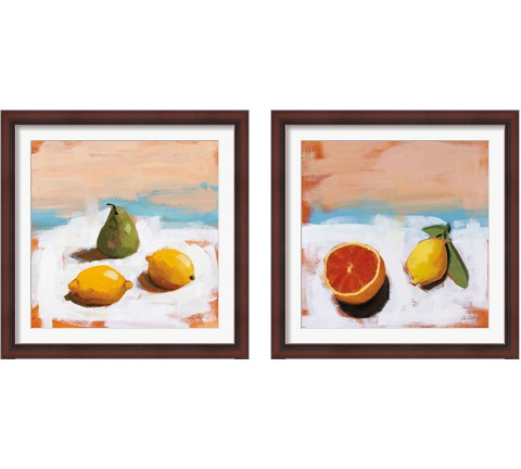 Fruit and Cheer 2 Piece Framed Art Print Set by Pamela Munger