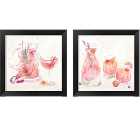 Classy Cocktails 2 Piece Framed Art Print Set by Dina June