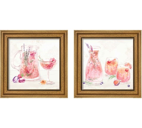 Classy Cocktails 2 Piece Framed Art Print Set by Dina June