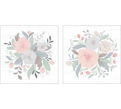 Farmhouse Floral 2 Piece Art Print Set by Gia Graham