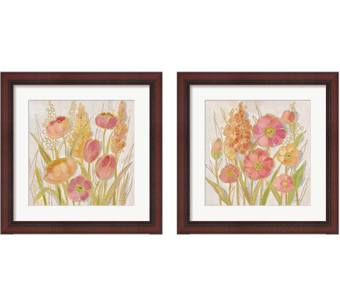 Opalescent Floral 2 Piece Framed Art Print Set by Silvia Vassileva