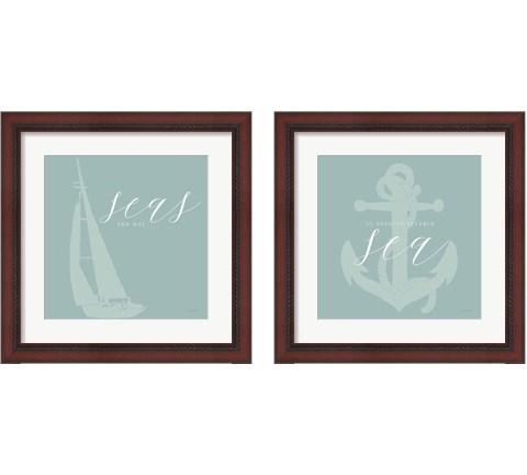 Seas 2 Piece Framed Art Print Set by Mercedes Lopez Charro