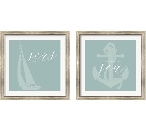 Seas 2 Piece Framed Art Print Set by Mercedes Lopez Charro