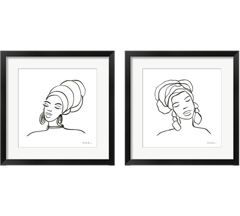 Muse  2 Piece Framed Art Print Set by Farida Zaman