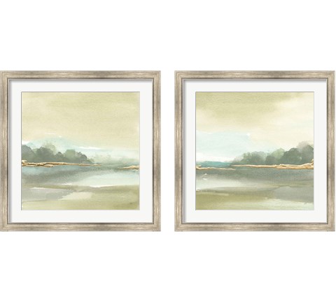 Gold Earth 2 Piece Framed Art Print Set by Chris Paschke