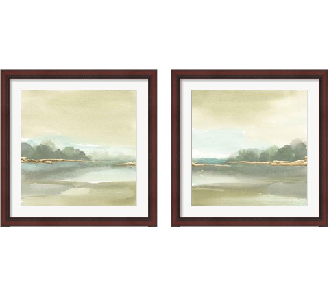 Gold Earth 2 Piece Framed Art Print Set by Chris Paschke