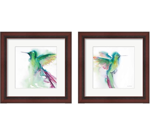 Hummingbirds  2 Piece Framed Art Print Set by Aimee Del Valle