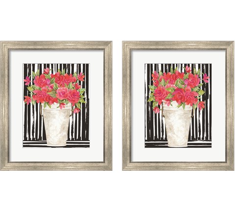 Fuchsias  2 Piece Framed Art Print Set by Cindy Jacobs